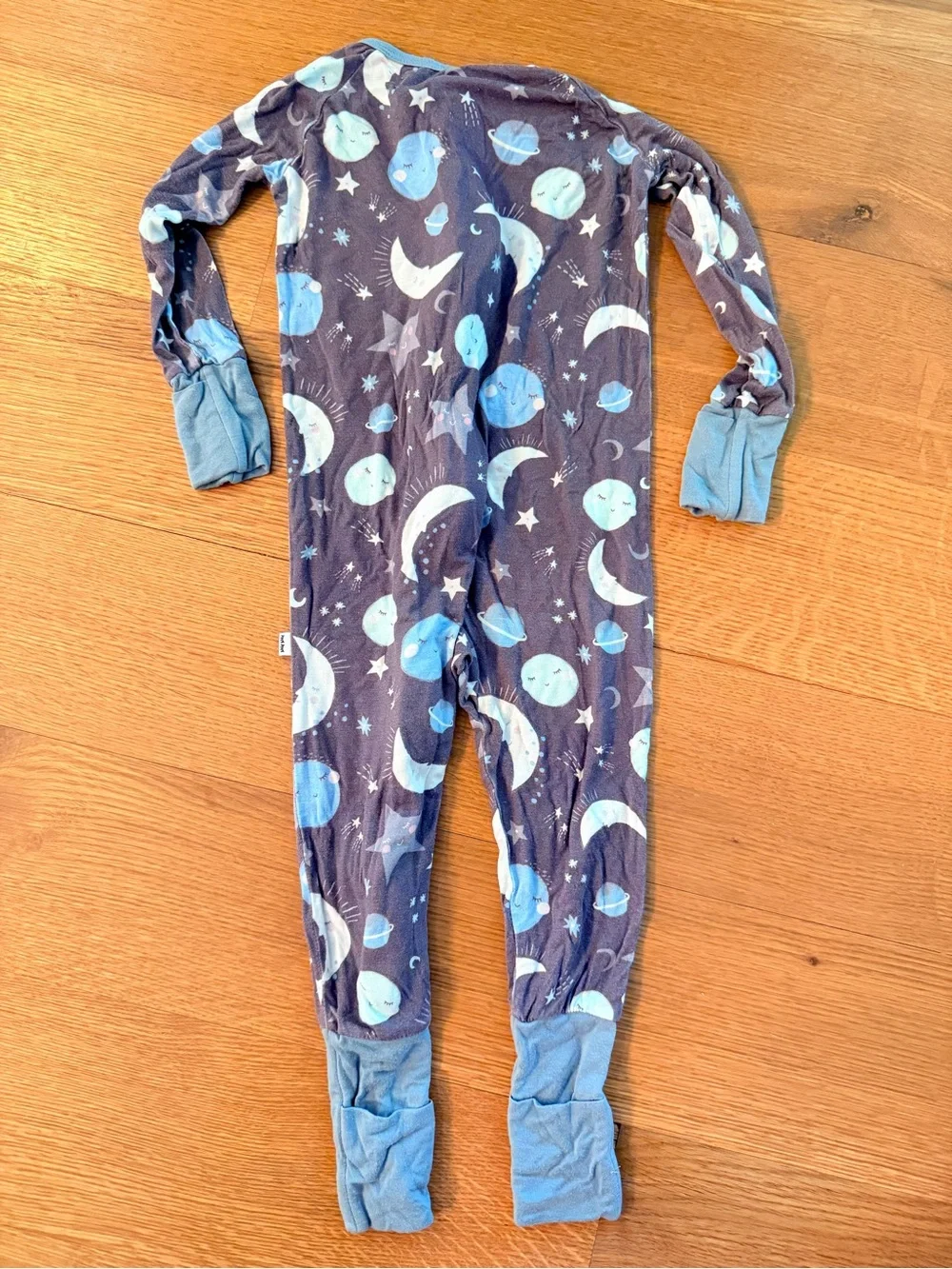 LITTLE SLEEPIES | Blue “To The Moon” Zippy